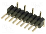 Connector: pin strips; pin header; male; PIN: 9; vertical; 1.27mm CONNFLY