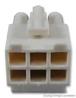 CONNECTOR HOUSING, RCPT, 6POS