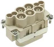 RECTANGULAR INSERT, RECEPTACLE, 10B, 4 POSITION, CLAMP