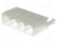 Connector: wire-wire/PCB; socket; male; Standard .093"; PIN: 4 MOLEX