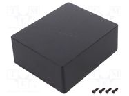 Enclosure: multipurpose; X: 121mm; Y: 145mm; Z: 56mm; 1590W; black HAMMOND