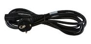 POWER CORD, IEC60320C-13, 2.5M, 10A, BLACK