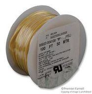 HOOK UP WIRE, 100FT, 24AWG COPPER YELLOW