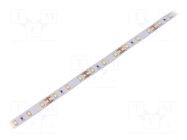 LED tape; white cold; 2835; LED/m: 60; 10mm; white PCB; IP20; 12W/m WISVA OPTOELECTRONICS