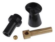 TEST PLUG, SOCKET-PLUG, 100A, BLACK