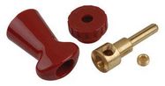 TEST PLUG, PIN-PLUG, 100A, RED