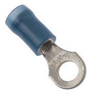 TERMINAL, RING TONGUE, #8, CRIMP, BLUE