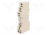 Socket; 10A; 250VAC; G2R-1-S,H3RN-1; for DIN rail mounting OMRON