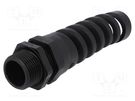 Cable gland; with strain relief; NPT3/4"; IP68; polyamide; black HUMMEL