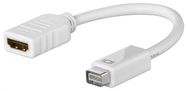 Standard Mini DVI/HDMI™ Adapter Cable, 0.1 m, white - Mini DVI plug > HDMI™ female (Type A)