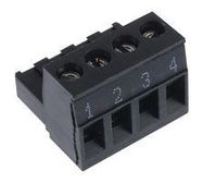 TERMINAL BLOCK PLUGGABLE, 4 POSITION, 22-12AWG