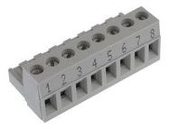 TERMINAL BLOCK PLUGGABLE, 8 POSITION, 22-12AWG