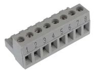 TERMINAL BLOCK PLUGGABLE, 8 POSITION, 22-12AWG