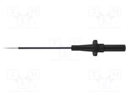 Probe tip; 5A; black; Socket size: 4mm; Plating: nickel plated SCHÜTZINGER