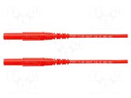 Test lead; 16A; banana plug 4mm,both sides; with protection SCHÜTZINGER