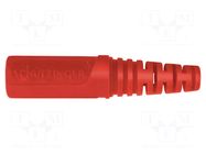Connector: 4mm banana; socket; 32A; 33VAC; 70VDC; red; Ø: 4mm; 2.5mm2 SCHÜTZINGER
