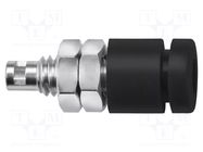 Connector: 2mm banana; socket; 10A; 33VAC; 70VDC; black; soldered SCHÜTZINGER