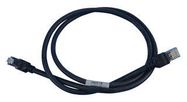 PATCH CORD, CAT 5E, RJ45, 1M, BLACK