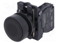 Switch: push-button; 22mm; Stabl.pos: 1; NO; black; none; 3A/240VAC SCHNEIDER ELECTRIC