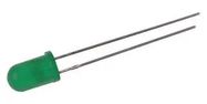 LED, GREEN, T-1 3/4 (5MM), 15MCD, 575NM