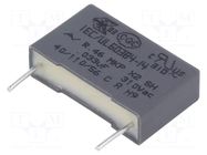 Capacitor: polypropylene; X2; R46 310V; 33nF; Uoper: 630VDC; 310VAC KEMET