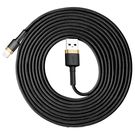 Baseus Cafule USB-A / Lightning 2A QC 3.0 cable 3 m - black and gold, Baseus