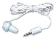 Earphone, Plug Size: 3.5 mm, Cord Length: 6 feet, Features: Use with transistor radios or scanners 50B5163