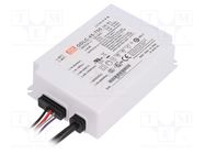 Power supply: switching; LED; 45W; 38÷64VDC; 700mA; 90÷295VAC; IP67 MEAN WELL