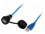 Adapter cable; USB 2.0,with protective cap; 0.5m; IP67; 1310 ENCITECH