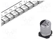 Capacitor: electrolytic; low ESR; SMD; 4.7uF; 35VDC; Ø4x5.8mm; ±20% PANASONIC