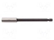 Holder; 1/4"; Overall len: 100mm; Mounting: 1/4" (E6,3mm) C.K