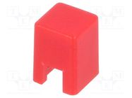 Button; push-in; 5.5mm; -25÷70°C; square; red; 4x4mm OMRON Electronic Components