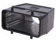 Enclosure for connectors: HDC; size 16B; for cable; Han® B; M40 HARTING