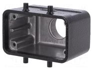 Enclosure for connectors: HDC; size 10B; for cable; Han® B; M25 HARTING