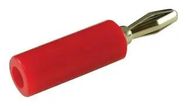 BANANA PLUG, SOLDER, RED