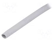 Insulating tube; silicone; light grey; -30÷200°C; Øint: 8mm; L: 1m FIX&FASTEN