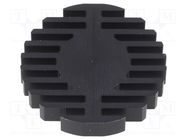 Heatsink; LED; Ø: 60mm; H: 10mm; 2.1K/W; black FISCHER ELEKTRONIK