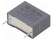 Capacitor: polypropylene; X2; R46; 220nF; 18x7.5x13.5mm; THT; ±20% KEMET