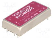 Converter: DC/DC; 30W; Uin: 9÷36V; Uout: 12VDC; Iout: 2500mA; 2"x1" TRACO POWER