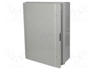 Enclosure: wall mounting; X: 511mm; Y: 711mm; Z: 253mm; ABS; grey PAWBOL