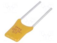 Fuse: PTC polymer; 3A; THT; 5.1mm; Ø0.81x7.6mm ECE