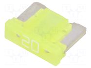 Fuse: fuse; 20A; 32VDC; automotive; MINIVAL LOW PROFILE; MINI MTA