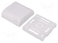 Enclosure: wall mounting; X: 80mm; Y: 80mm; Z: 35mm; ABS; white ITALTRONIC