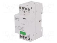 Contactor: 4-pole installation; 25A; 24VAC,24VDC; NC x4; IKD ISKRA