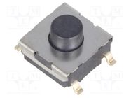 Microswitch TACT; SPST-NO; Pos: 2; 0.05A/24VDC; SMT; none; 0.98N OMRON Electronic Components