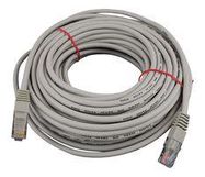 N/W CABLE, RJ45 PLUG-PLUG, 50FT, GREY