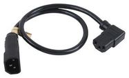 POWER CORD, IEC 320 C14/C13 LA, 2FT, 10A