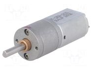 Motor: DC; with gearbox; POLOLU 20D; 6VDC; 3.2A; Shaft: D spring POLOLU
