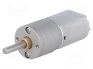 Motor: DC; with gearbox; POLOLU 20D; 6VDC; 3.2A; Shaft: D spring POLOLU