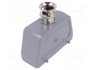 Enclosure for connectors: HDC; size 24; for cable; M25; straight WIELAND